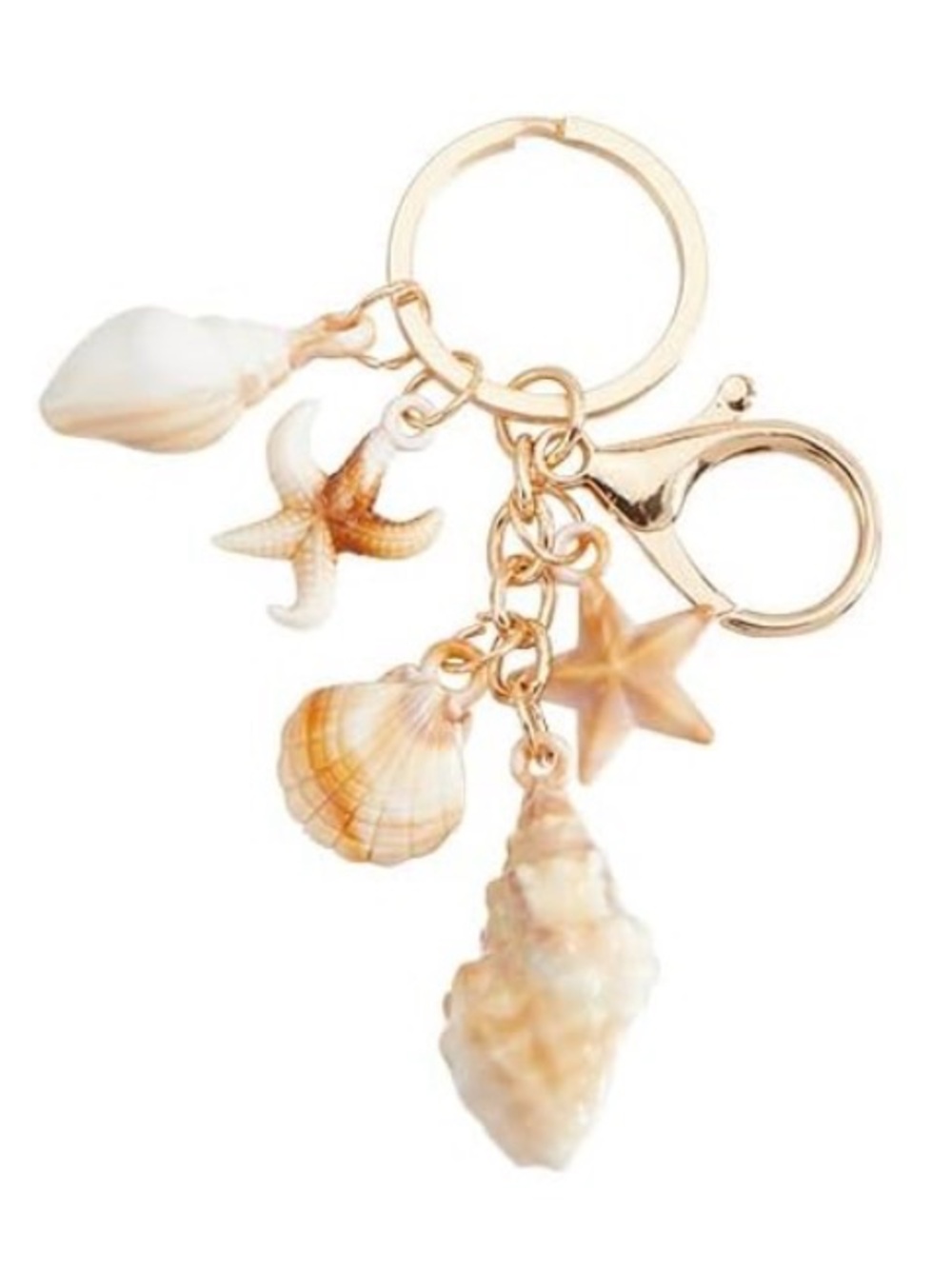 Seashell Beach Themed Keychain